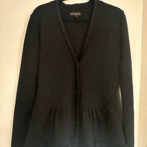 Burberry wool cardigan, black, large